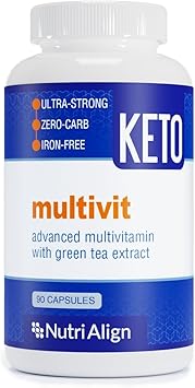 Nutri-Align Multivit | 90 Multivitamin Capsules for Keto | 20 Essential Vitamins and Minerals with Green Tea Extract and Chromium | Low Carb Keto Support Multi Vitamin | Sugar Free and Zero Carb