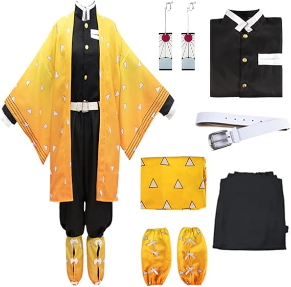 Anime Cosplay Costume Kimono Halloween Women Men's Set Accessories