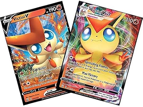 Victini Vmax & V - Battle Styles - Pokemon Ultra Rare Card Lot - 021/163 & 022/163