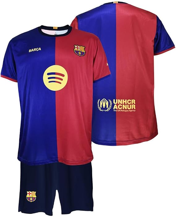 FC Barcelona Unisex Children's Primera Equipación Niños Temporada 24/25 Conjunto Shirt