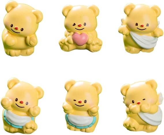 Cute Butter Bear Decoration, Trendy Car Ornament, Desktop Bear Figure