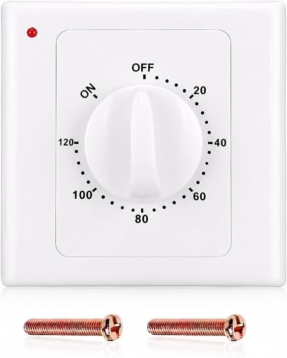 Countdown Timer Switch AC 220 V Min High Performance Pump Electronic Mechanical Countdown Control Timer Socket Time Switch 86 Panel (120 Minutes)