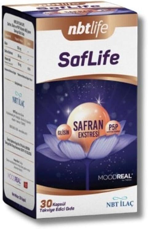 Nbt Life Saflife Kapsül, 30 Adet, Safran Ekstresi ve B6 Vitamini İçeren Takviye