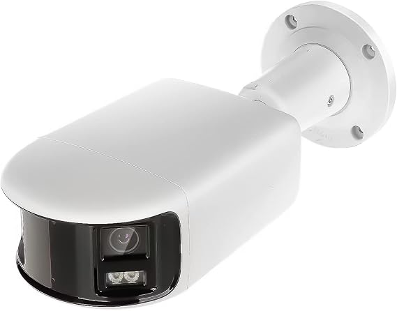 4K 8MP Panoramic PoE Bullet IP Camera Outdoor Indoor with Strobe Light and Audio Alarm, 24/7 Colorful Imaging, Human/Vehicle Detection, IP67, 2CD2T87G2P-LSU/SL 4mm (International English Version)