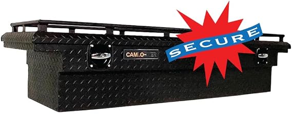 CamLocker S71LPRLMB 71in Crossover Truck Tool Box with Rail (71in Low Profile Crossover Truck Tool Box with Rail - Matte Black)