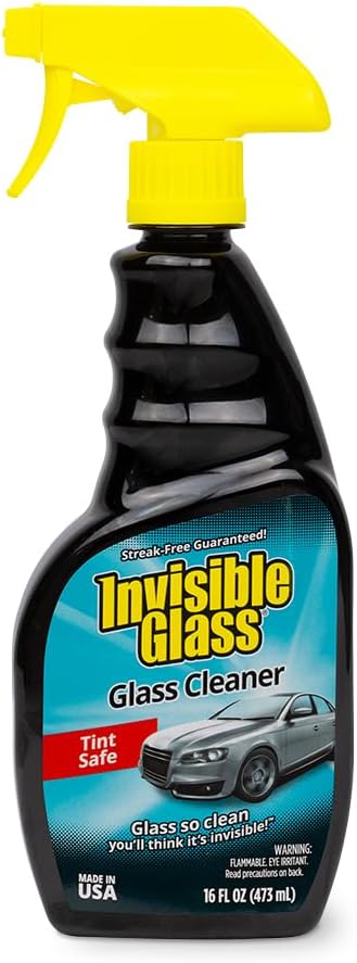 Invisible Glass 92163 Premium Glass Cleaner Spray for Car Windshields and Windows Automotive and Home Window Cleaner Streak-Free, Ammonia-Free, Tint-Safe 16 fl oz
