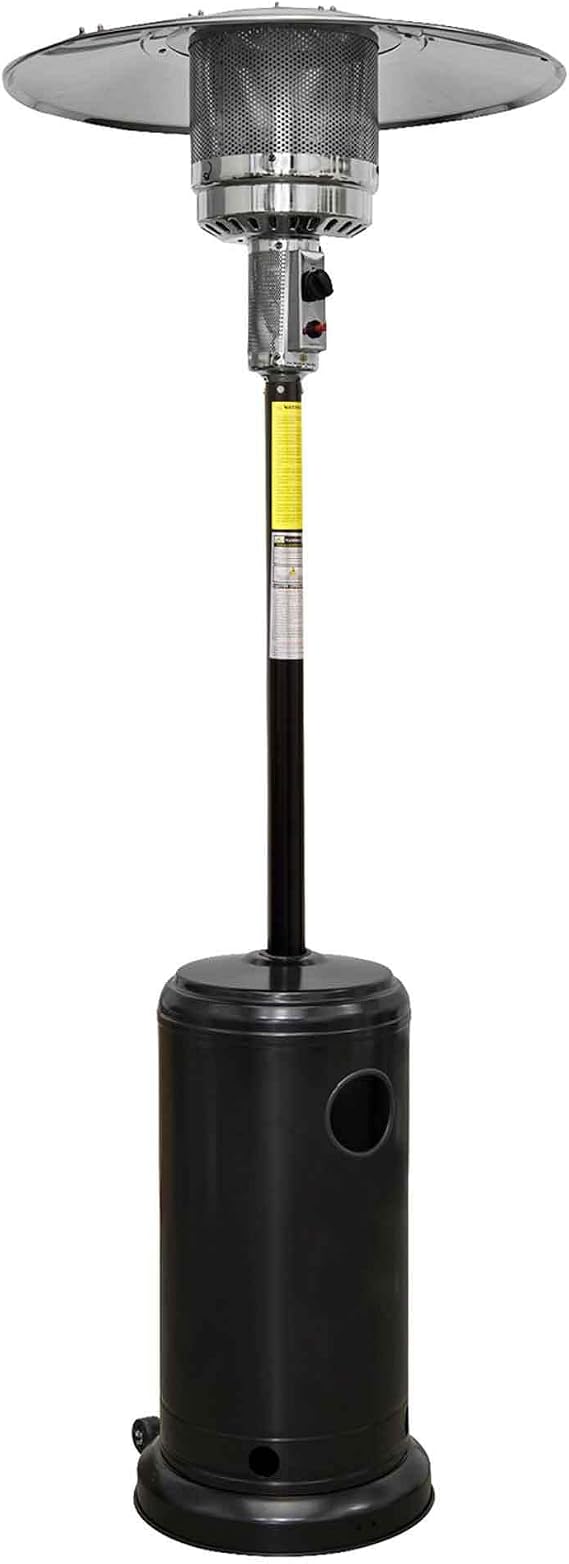 Dellonda 13kW Outdoor Gas Patio Heater, Black - DG1