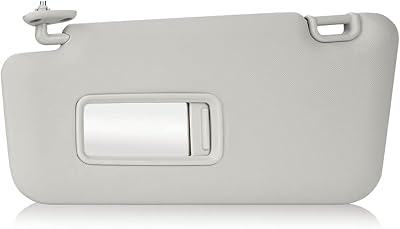 Gray Driver Left Side Sun Visor Replacement Compatible with 2009 2010 2011 2012 2013 Subaru Forester Replace 92011SC033LO