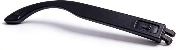 1Pc Right Eyeglass Leg/Sunglasses Frame,No Icons,Black | Fits for Sunglasses OO9102, XL OO9417, AF OO9244(Asian Fit),Ergonomic Curved Ear Grip