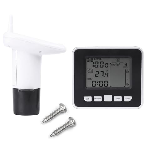 Liquid Level Sensor,40~60C Level Sensor with Temperature Display, Level Temperature Sensor, Water Depth Level Meter Sensor Measuring Meter