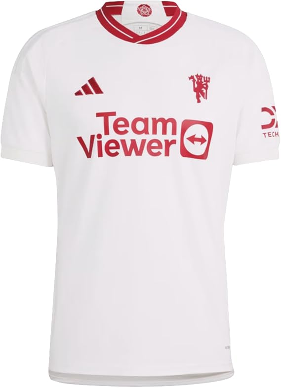 adidas Men's Soccer Manchester United 23/24 Third Jersey- Celebrating Half-a-Century of The Iconic Red Devil, AEROREADY