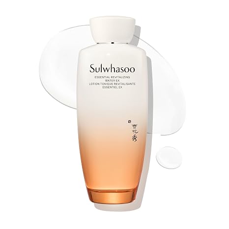 Sulwhasoo Essential Revitalizing Water EX | Hydrating Korean Face Toner | Korean Herbal Extract | Balances & Smooths Skin Texture | Lightweight Toner for Dry, Normal & Combination Skin, 4.22 fl. oz.