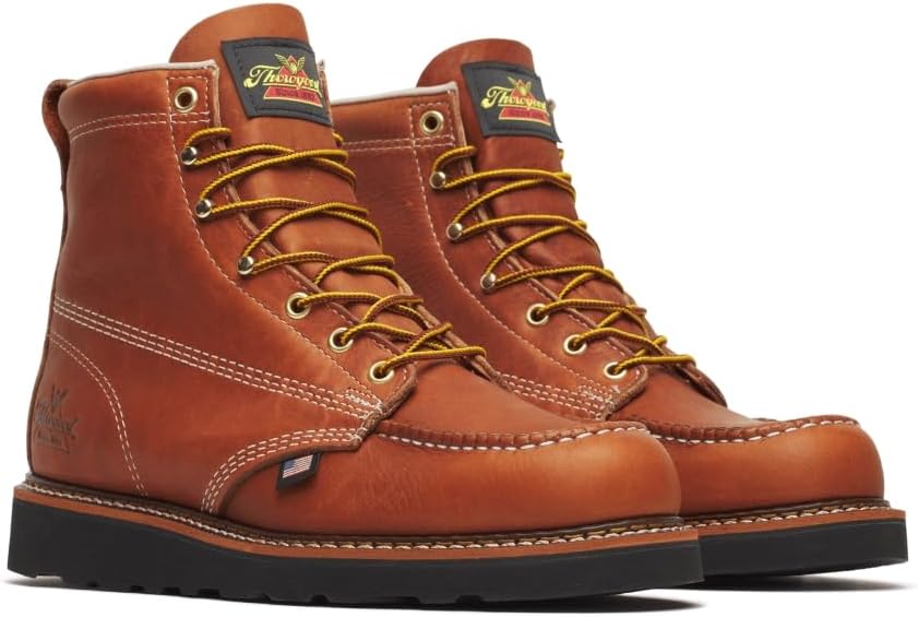 Thorogood Men's American Heritage 6" Moc Toe Wedge Work Boot