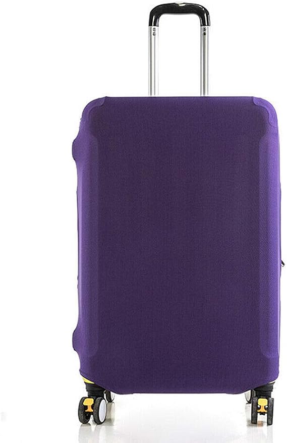 Magik Elastic Luggage Suitcase Protector Cover Suitcase Anti- Dust Scratch 18"-28 (Purple, M (22-24''))