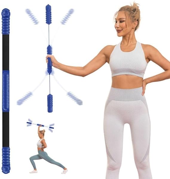 Fitness Bar, Elastic Resistance Exercise Bar for Strength Training