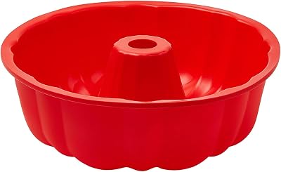 SOV silicone cake pan, silicone Cake Molds, Bakeware Non Stick 10 inch Pan for Jello,Gelatin,cake, Silicone Baking Molds for Cakes, Round Baking Pan 1 pack