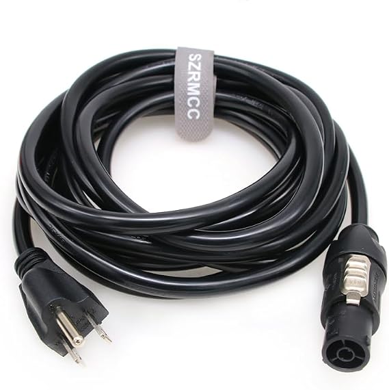 SZRMCC Neutrik Power Cable for Aputure LS 1200d Pro/ LS600d Pro/ 300x / 300d ii/Nova P300c / 600d/ 600x Pro LED Light 16A 250V (5m)