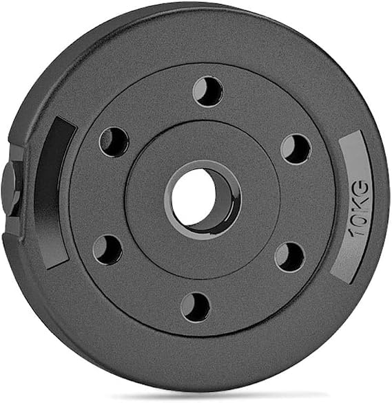 Habiba Dumbbell Plates Bumper Plate 2pcs PU Wear-Resistant Exercise Dumbbell Plates Home 2.8 cm Hole Barbells Weight Disc Plates for Fitness Workout Non-Slip