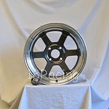 TOTAL 4 PCS ROTA GRID V WHEELS 2 PCS 16X8 & 2 PCS 16x9 PCD:4X114.3 OFFSET:0 HB:73 GUNMETAL WITH POLISH LIP