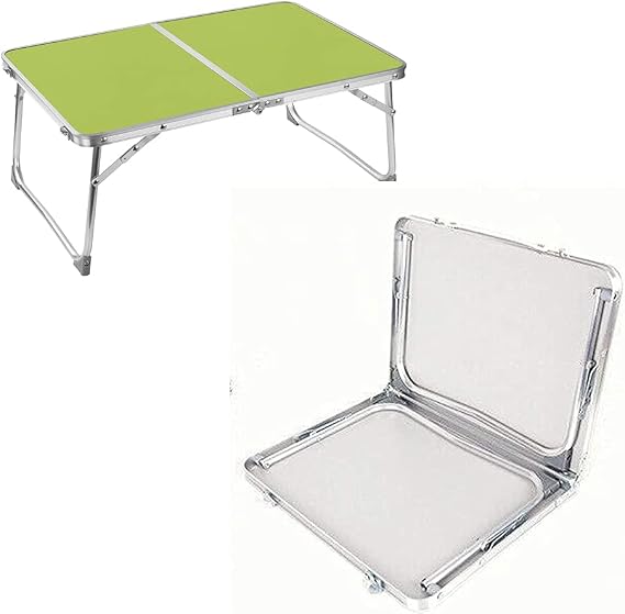 Folding Table For Picnic,Beach,Fishing,Work,Study Desk Bed Laptop Foldable Portable Small Green