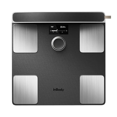 InBody Dial H40 Smart Scale | Body Composition Scale with BMI, Body Fat, Muscle Mass | Wi-Fi and Bluetooth Connectivity on InBody App (Black)