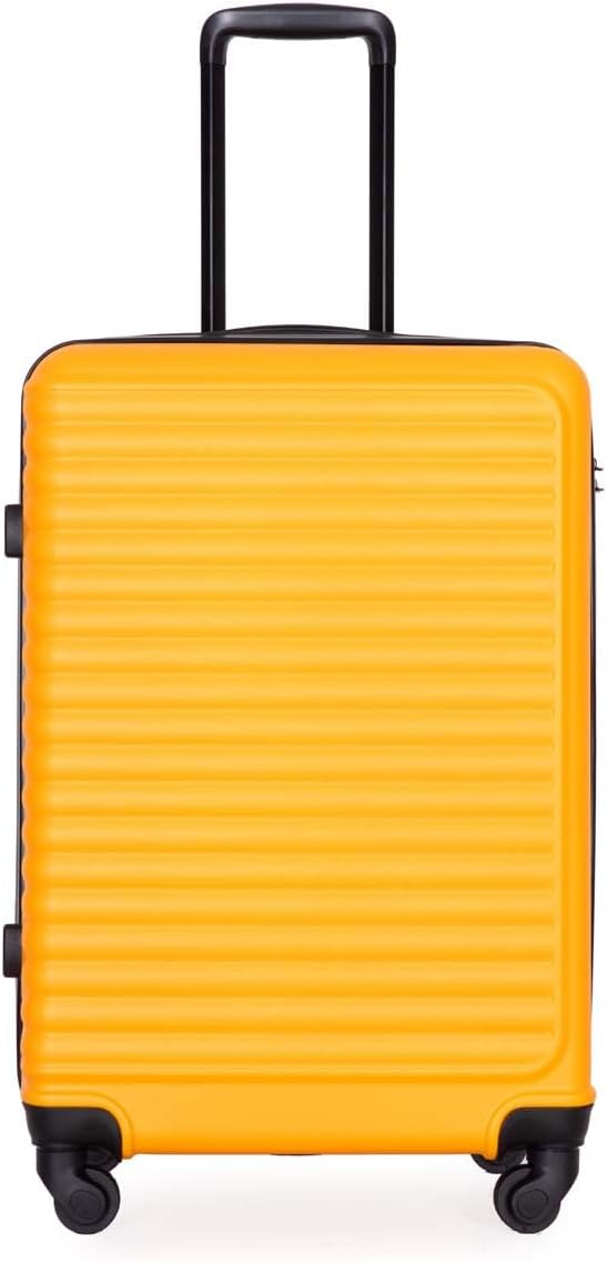 Travelhouse luggage,Hardside Carry On Travel Suitcase with Spinner Wheels, Multi-directional Spinner Wheels Uprigth Lightweight Underseater for Airplanes Orange