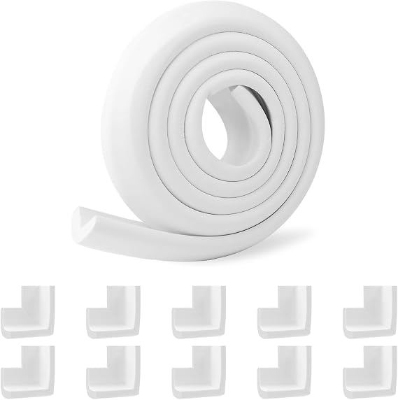 2m Foam Safety Strip, 10Pcs Corner Cushion Protector Set, Edge Protectors