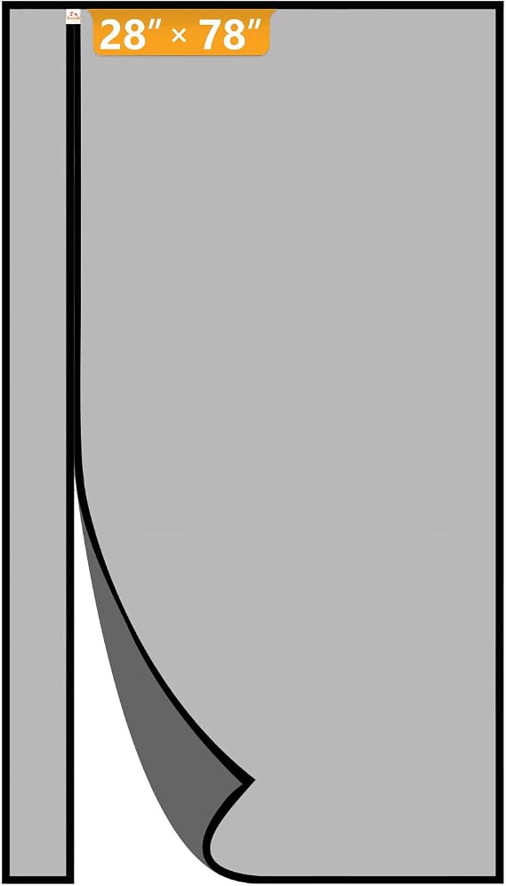 Yotache Magnetic Screen Door Fits 28"x78" Doors, Reversible Side Opening