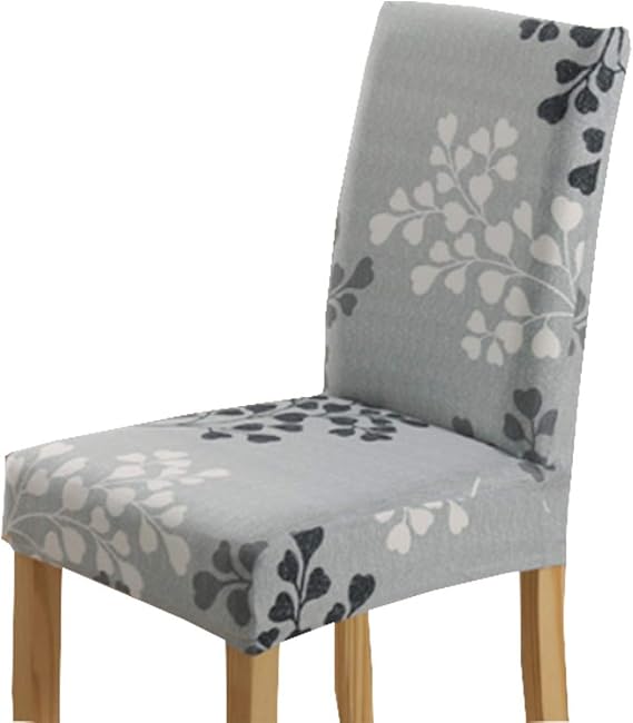 XNN Modern Stretch Dining Chair Covers Removable Washable Spandex Slipcovers for High Chairs 4/6 PCS Chair Protective Covers (I, 4PCS/Set)