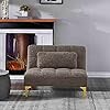 35.5" Sectional Sofa, Convertible Sofa Bed, Modern Sleeper Couch with Adjustable Backrest/Pillows, Folding Upholstered Loveseat, Memory Foam Living Seat for Office/Small Space (Taupe)