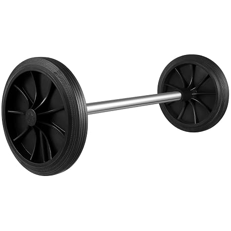 Zerodeko 1set Garbage Can Wheels Replacement, Trash Can Wheels Replacement, with Hollow Shaft Easy Installation for Efficient Waste Collection Quiet Design Noise-Sensitive Environments