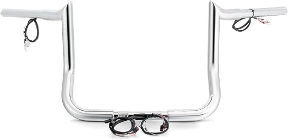 Mofun Pre-wired Handlebars 10" Bagger Fit for Harley Touring 2014-2023