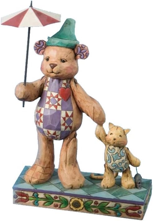 Jim Shore Hand in Hand" Bear with Cat"