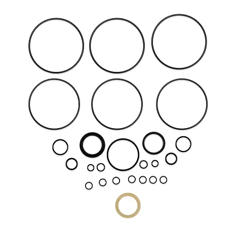 Seal Kit,Industrial-Grade Buna,Oil & Temperature Resistance | Fit for Char-Lynn 60540/60540-000 101 (H) Series,008 009 Design,Prevents Cracking/Leakage Under Long Heavy-Duty Operation