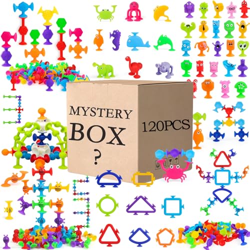100PCS Easter Basket Egg Stuffers Party Favors for Kids 4-8 Mini Suction Cup Toys Goodie Bags Sensory Relieve Fidget Autism Trick or Treat Supplies Bulk Boy Girls 3 4 5 Christmas Stocking Stuffing