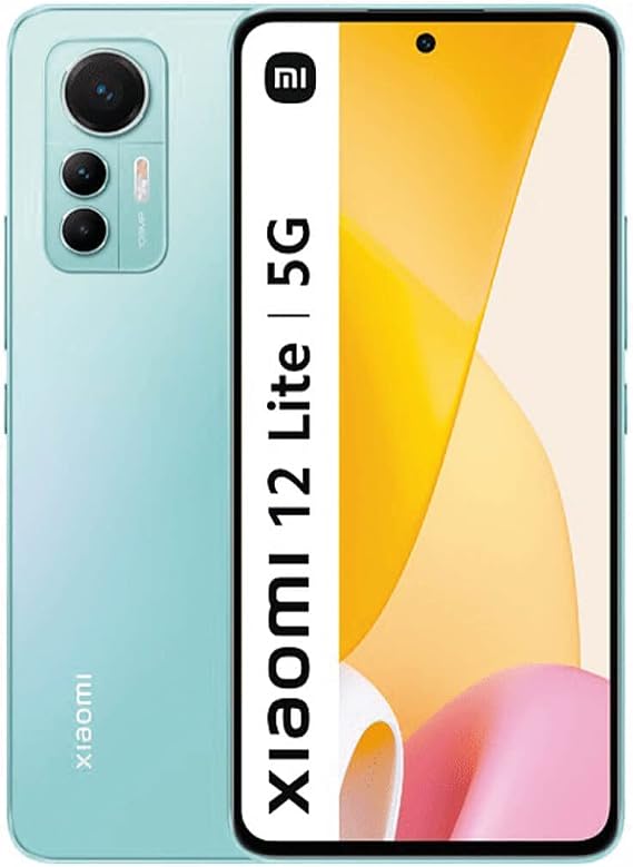 XIAOMI 12 Lite 5G (128GB + 6GB) (Compatible with Tmobile Mint Tello & Global) Global Version Unlocked 6.55" 108MP Triple Camera (Lite Green)