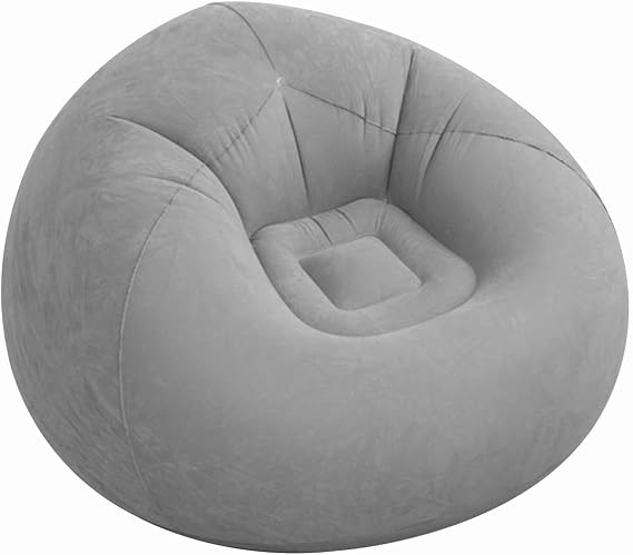 Inflatable Lounge Chair, Air Sofa Inflatable Couch, Inflatable Bean Bag Chair, Adult Highback Beanbag, Inflatable Furniture for Bedroom Movie Night