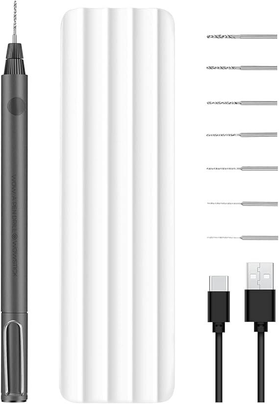 Wowstick Drill Mini Electric Drill, Small, Precision, 8 Types of Bits Drill Set with Storage Box, Wireless Hand Drill 01