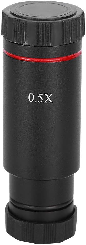 Universal 0.5X Microscope Camera Adapter Lens for CCD Camera - C-Mount Reduction Lens Compatible with Electronic Eyepiece 25mm for Science Lab Imaging