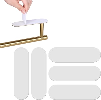 5-Pack Self-Adhesive Replacement Strips for Under-Cabinet Paper Towel Holders, 5.65 x 1.7 inches