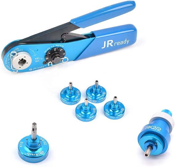 JRready YJQ-W1A AFM8 Crimper+K13-1+K40+K42+K43+SK2/2+K1S Positioner for crimping round contacts of MIL standard, Harting, Wain, TE connectors