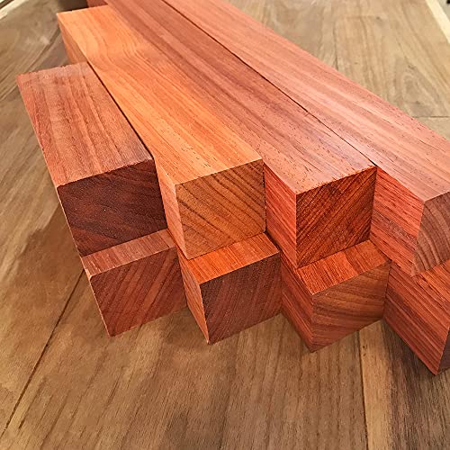 Padauk Wood Turning Blanks 4pcs - 2 x 2 x 18