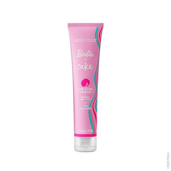 Cake Beauty x Barbie Curl Friend Defining Curl Cream - Bounce Curly Hair Styling Product & Anti Frizz Control Heat Protectant for Hair Detangler Cruelty Free & Vegan