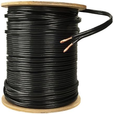 Carol 02311 Low Voltage Landscape Lighting Cable, 150 VAC, (2) 12 AWG Stranded Bare Copper Conductor, 500 ft Reel L