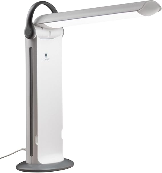 Daylight Folding LED Desk Lamp Portable Task & Work Light with 3-Step Dimming Dimmable & Ideal for Reading, Crafting & Sewing