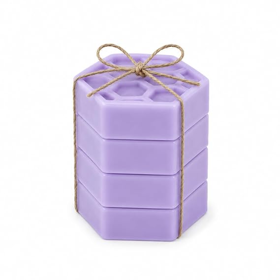 Melipona Honey & Lavender Soap Set 4 Handmade Mini Soap Bars for Spa, Travel & Gifting | Natural Artisan Soaps with Rare Stingless Bee Honey | Moisturizing | 30g (1.05 oz) each