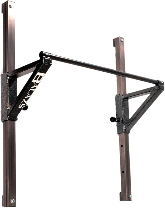 Balazs Adjustable Wall-Mounted Pull-Up Bar | 30" Height Adjustment | 500+ lb Capacity | Commercial Steel | Made in USA | 32" or 48" Wide
