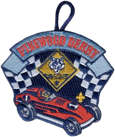 Pinewood Derby Race Car Embroidered Patch - ClassB