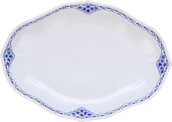 Royal Copenhagen Princess Boat-shaped Dish Plate, 8.7 inches (22 cm) 1017256