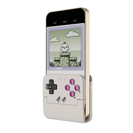 GameSir Pocket Taco Vertical Mobile Gaming Controller Retro Arcade Bluetooth Gamepad for Android, Portableh Wireless Game Controller for phone, 600mAh Battery, Pass-Through Charging - White